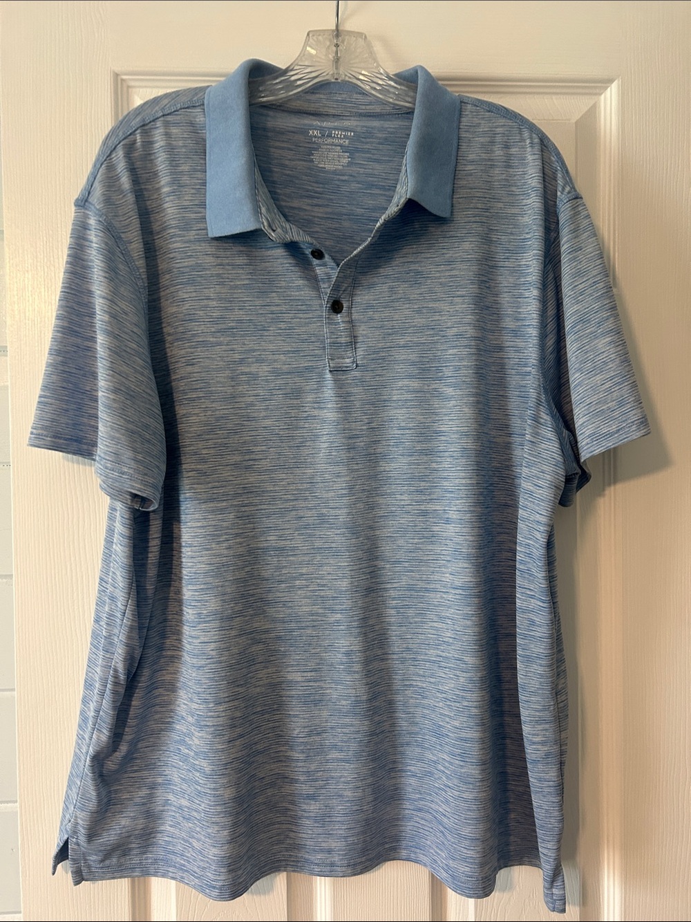 Apt. 9 Men's Light Blue Heather Polo